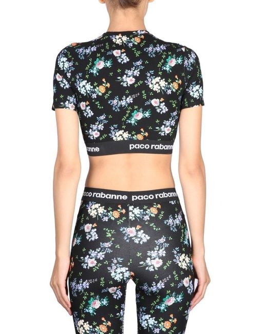 Rabanne Black Top Cropped