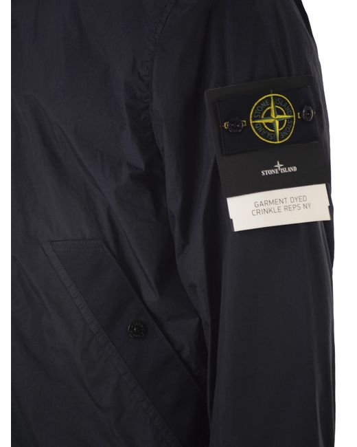 Stone Island Blue Capospalla for men