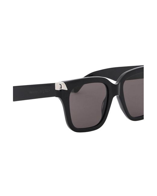 "Gafas de sol de gran tamaño" Alexander McQueen de color Black