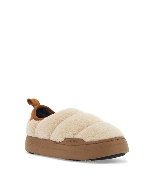 Boot de lune 'Slip de la toisse confortable Moon Boot en coloris Brown