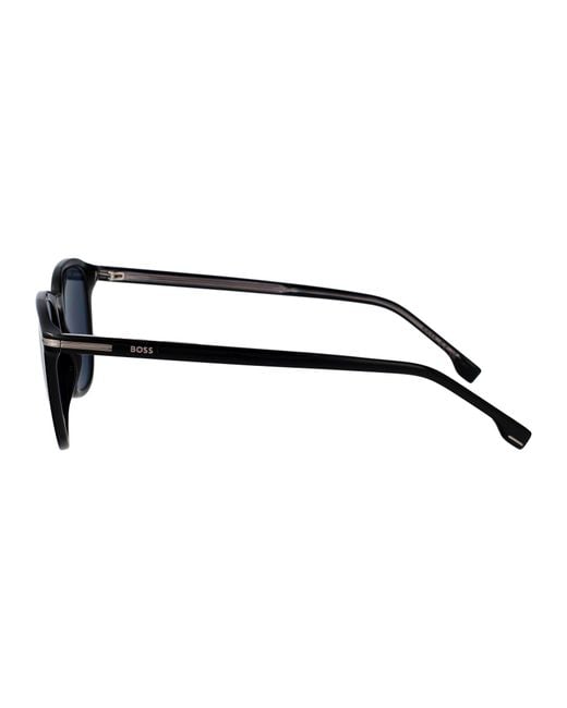 Boss Blue Acetate Sunglasses for men