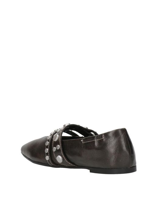 Ash Gray Flat Shoes