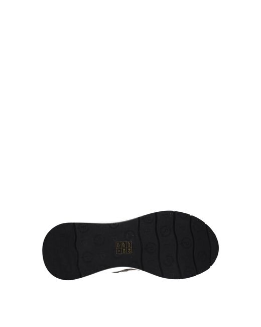 Pollini Black Sneakers Donna Tessuto Marrone/Nero