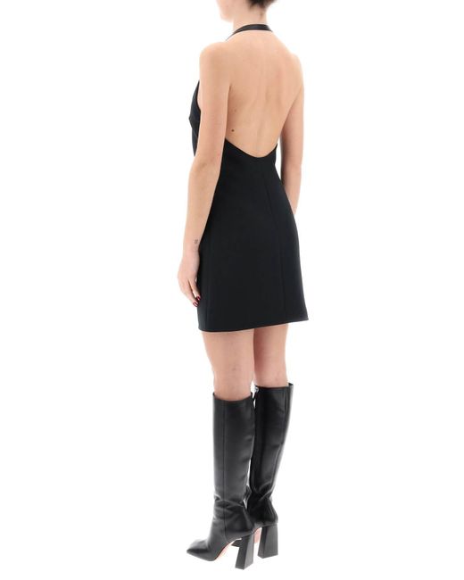 Courreges Mini -jurk Met Riem- En Gesp Detail. in het Black
