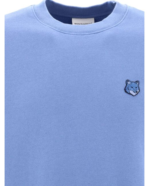 Maison Kitsuné Maison Kitsuné "tonal Fox" Sweatshirt in het Blue voor heren