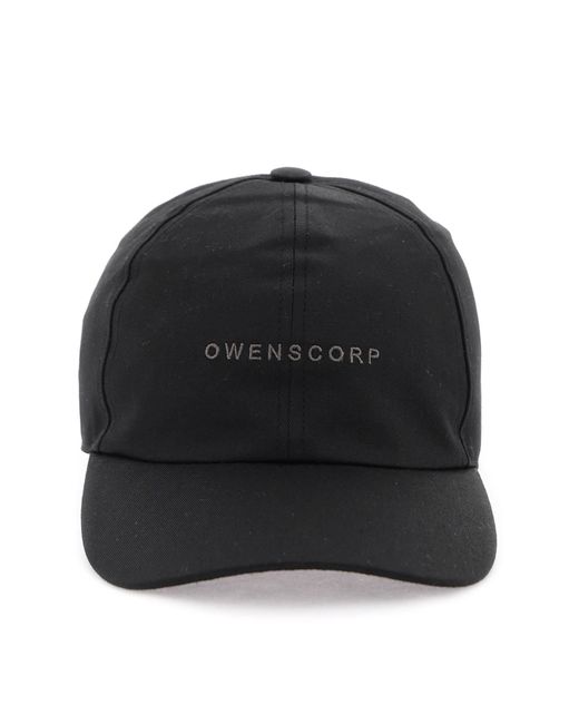 Rick Owens Baseball Cap With Embroidery in Black for Men | Lyst