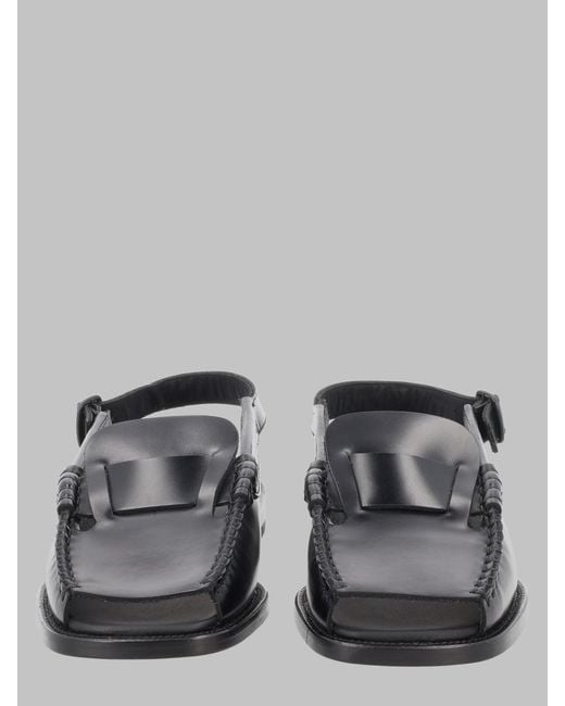 Hereu Gray Lambskin Mini Flats