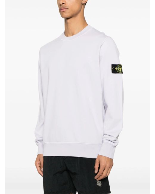 Stone Island Malfilé-Fleece Sweater Met Verouderd Effect in het Green voor heren