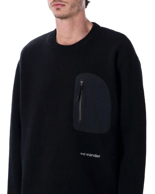 And Wander En Wander Truien Zwart in het Black voor heren