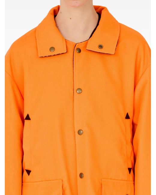 Maison Margiela Orange Snap-Button Jacket