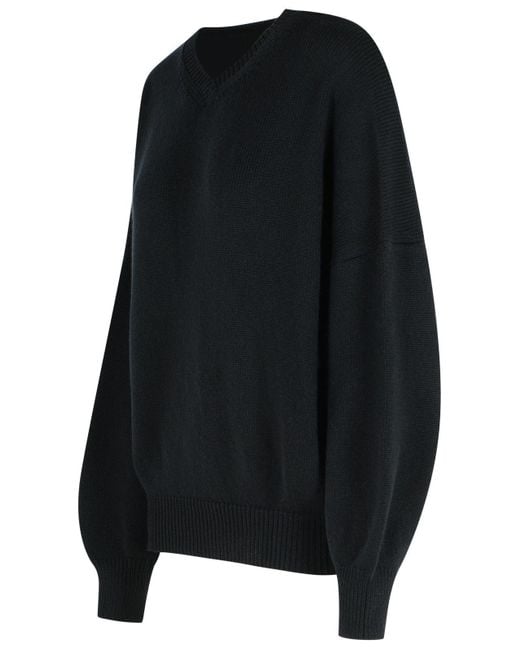 Khaite Black 'Wolfe' Cashmere Sweater