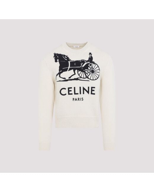 Céline Kaschmirpullover in White für Herren