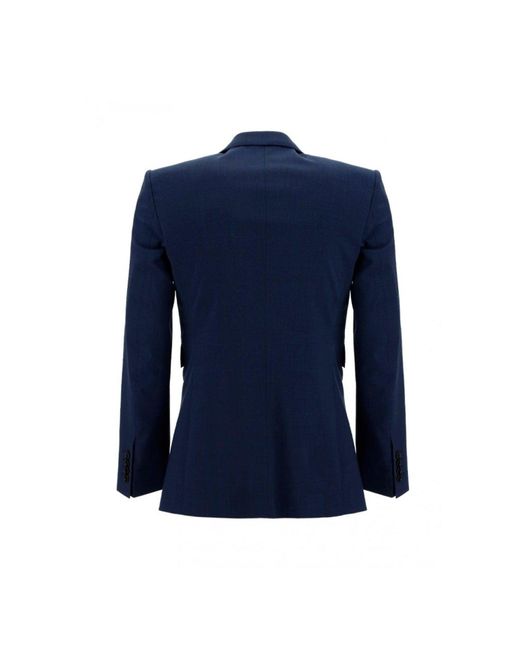 Dolce & Gabbana Blue Wool Suit for men