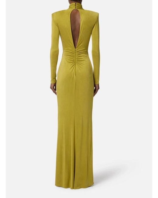 Robe de tapis rouge avec rideaux Elisabetta Franchi en coloris Green