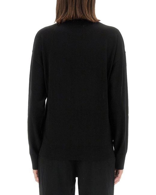 Moschino Black Jersey With Logo