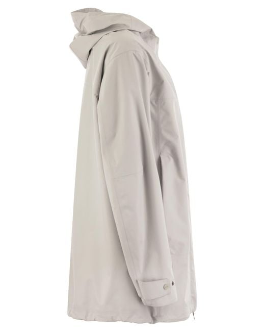 Herno Gray Laminar Parka With Hood