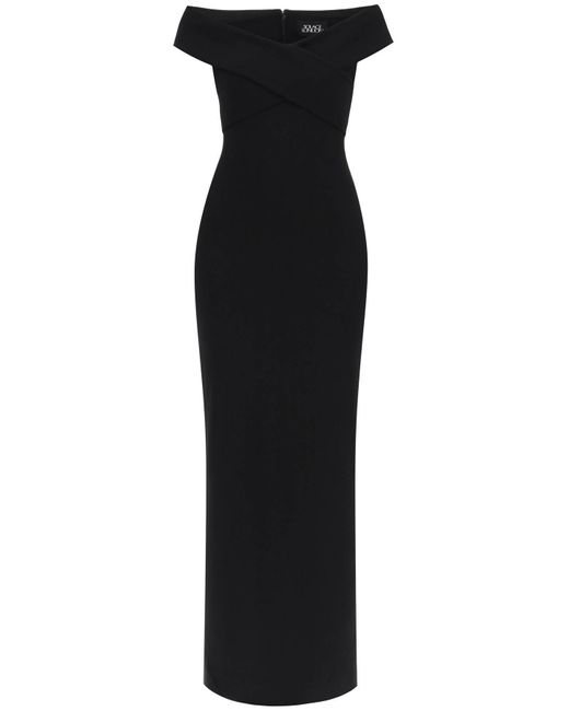 Maxi Dress Ines avec Solace London en coloris Black