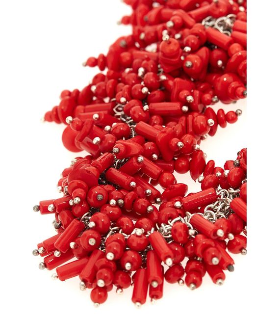Collar de 'bufanda bordada' Dries Van Noten de color Red