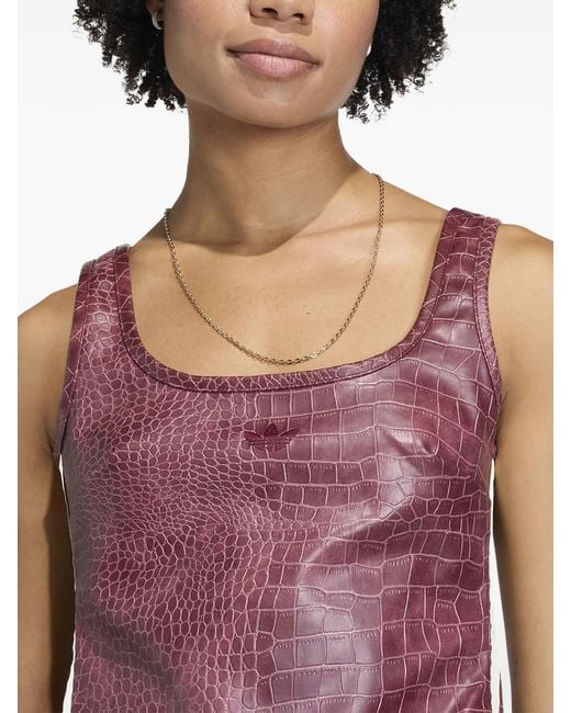 Adidas Purple Pleather Corset