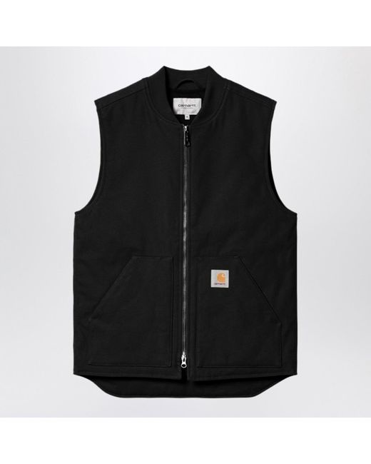 Carhartt Black Dearborn Canvas Waistcoat for men