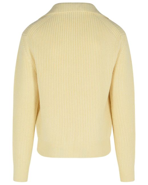 Tom Ford Yellow Ivory Wool Blend Sweater