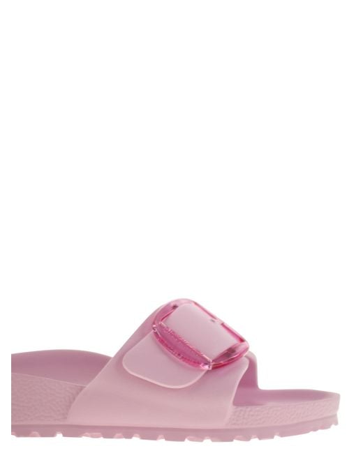 Birkenstock Pink Madrid Big Buckle Eva Slipper mit Schnalle