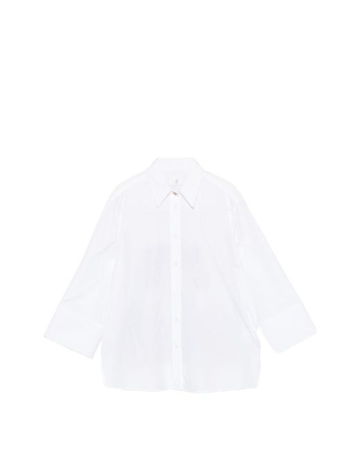 Trame Auree White Bedrucktes Hemd