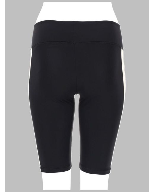 Palm Angels Blue Shorts Track Biker Con Logo