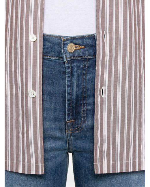 Seven7 Blue Sieben dünne Jeans -Jeans