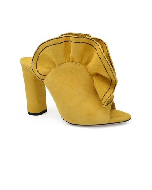 Jimmy Choo Yellow Haile 100 Mules