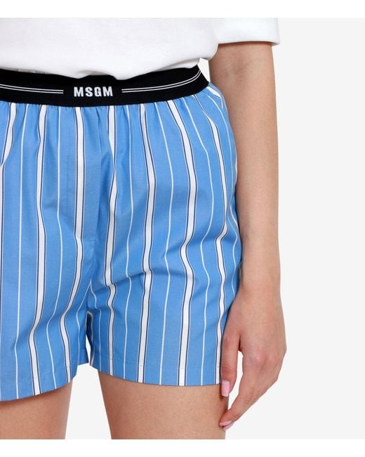 MSGM Blue Shorts