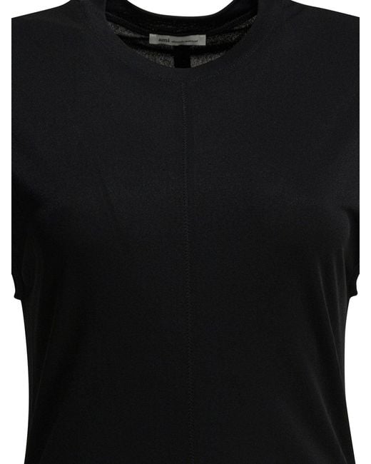 AMI Long Sheath Dress Dresses Black