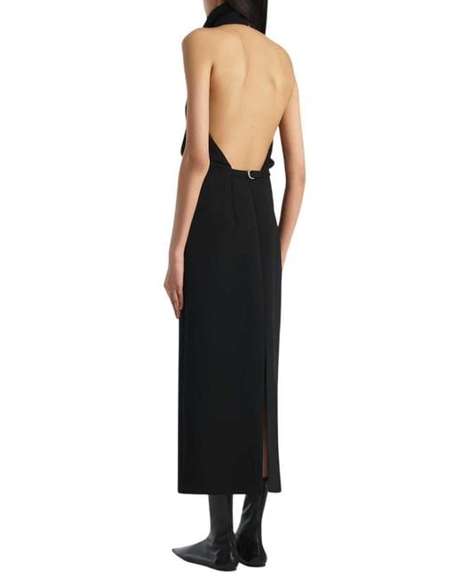 Khaite Black Roxanne Halterneck Maxi Dress