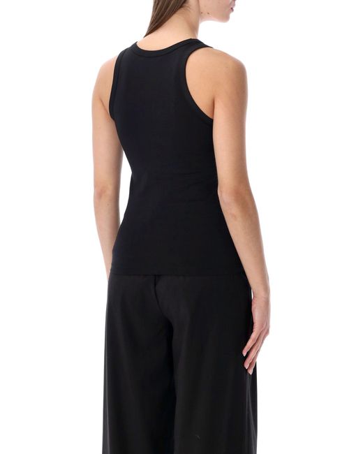 Coperni Black Fitted Logo Tank Top