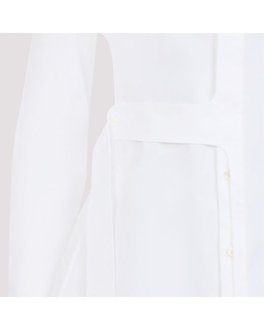 Jean Paul Gaultier White Strap Detail Shirt