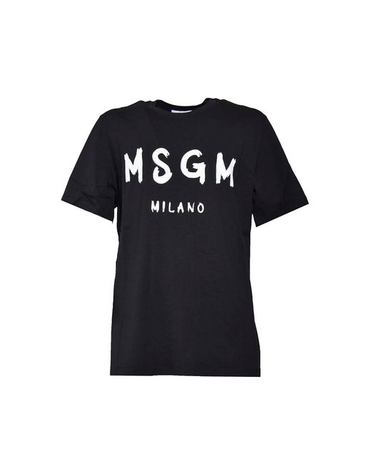 MSGM T-shirts En Polo's in het Black