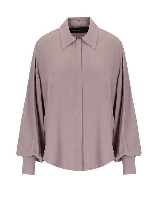 FEDERICA TOSI Purple Mauve Oversize Shirt
