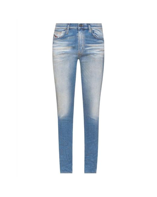 DIESEL Denim D-istort 009jj Jeans in Blue for Men | Lyst