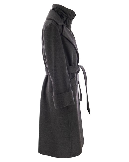 Fay Black Double Coat