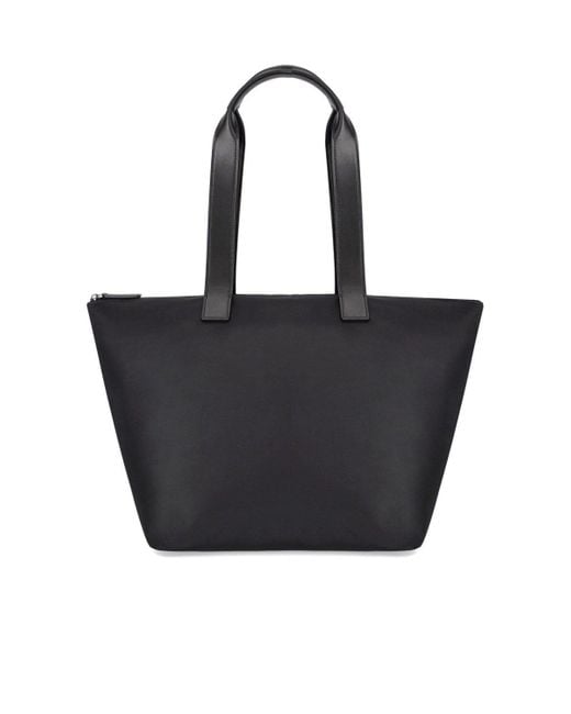 Emporio Armani Black Nylon Shopping Bag
