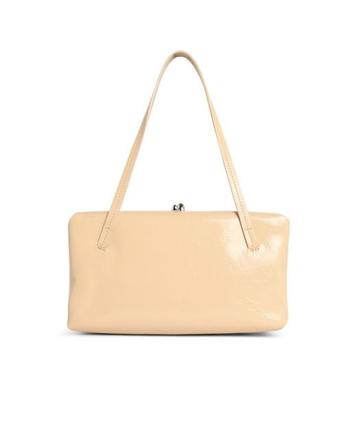 Jil Sander Natural 'Goji Pillow' Small Leather Bag