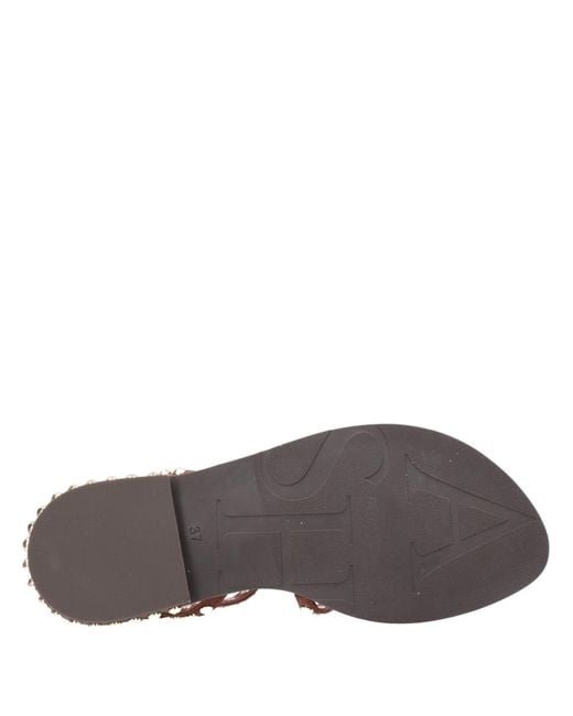 Ash Brown Aschesandalen Marsala