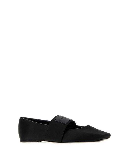 Givenchy Black Sliced Square Ballerina Tonal