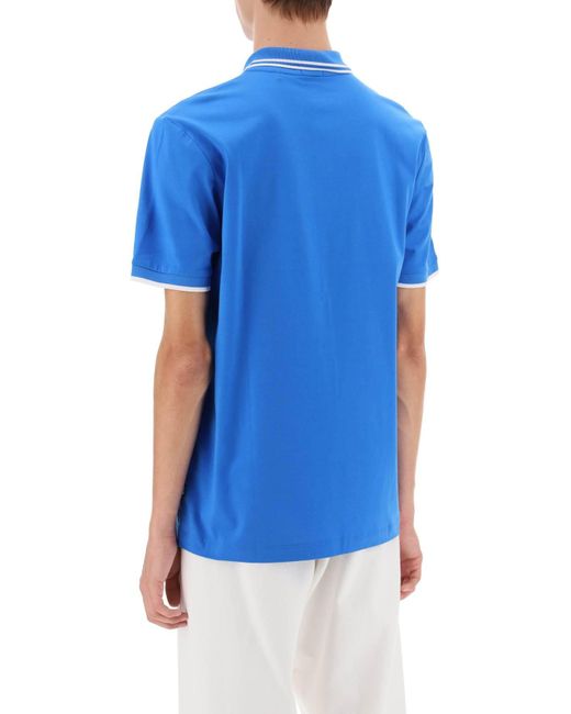 Boss Phillipson Slim Fit Polo Shirt in het Blue voor heren