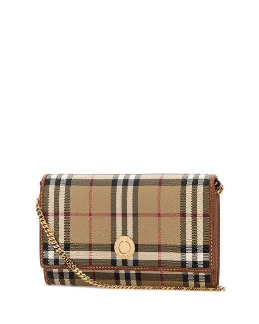 Burberry Multicolor Printed Canvas Check Wallet