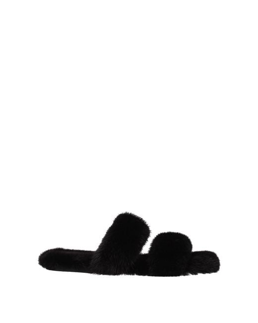 Saint Laurent Black Mules And Clogs For Visone