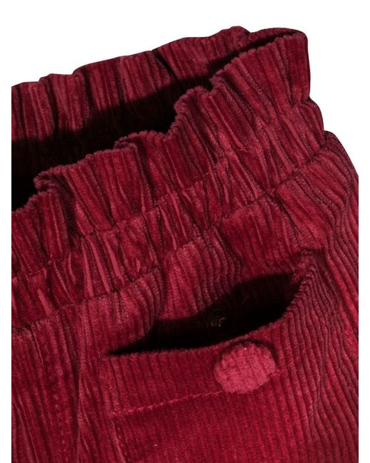 Chloé Red Velvet Pants