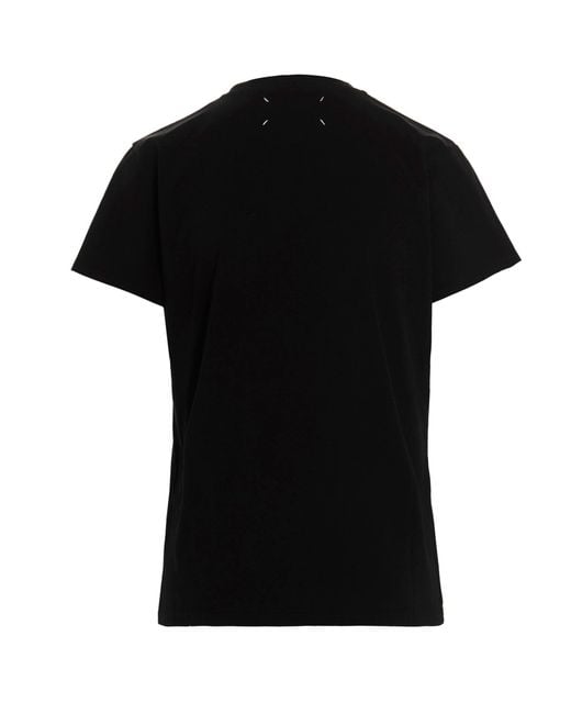 Maison Margiela Black Logo Printed T-Shirt