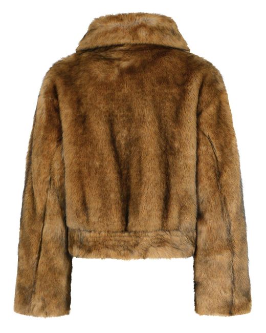 Stand Studio Brown 'Lena' brauner Kunstpelzjacke