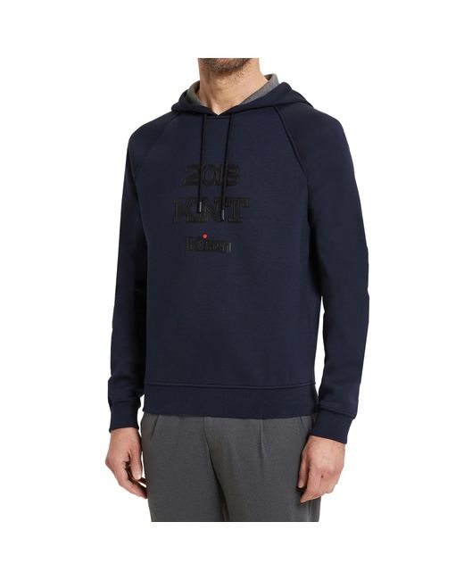 knt kiton Blue Hooded Sweatshirt for men